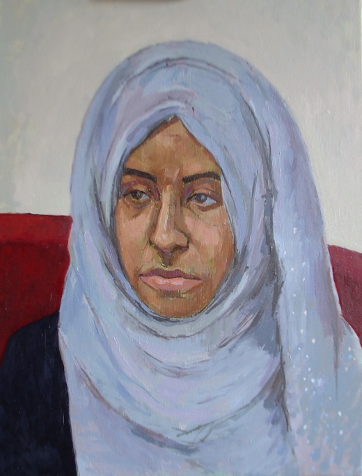 'Portrait of Rifah'  oil on linen (2014)